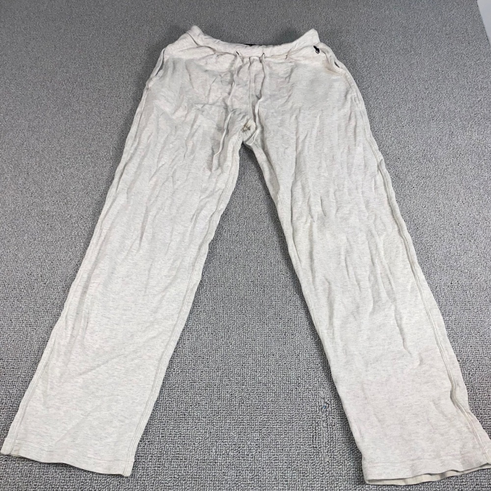 Polo Ralph Lauren Waffle Knit Pajama Pants Womens Small Grey Sleep Loungewear